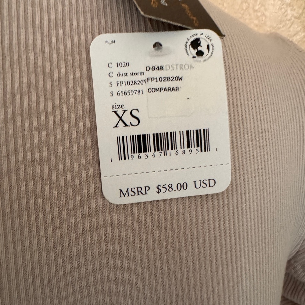 Free people so fresh. XS nwt Women's Beige Bodysuit - Picture 7 of 8